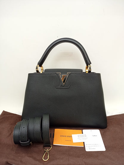 LV Capucines PM Taurillon Noir 2019