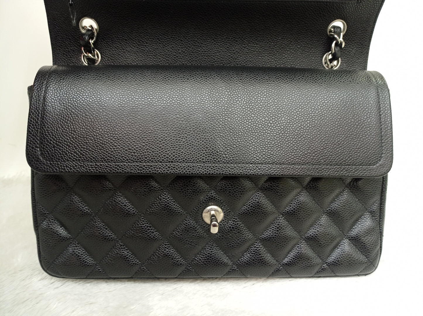 Chanel Jumbo Caviar Black SHW DF #26