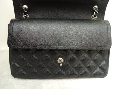 Chanel Jumbo Caviar Black SHW DF #26