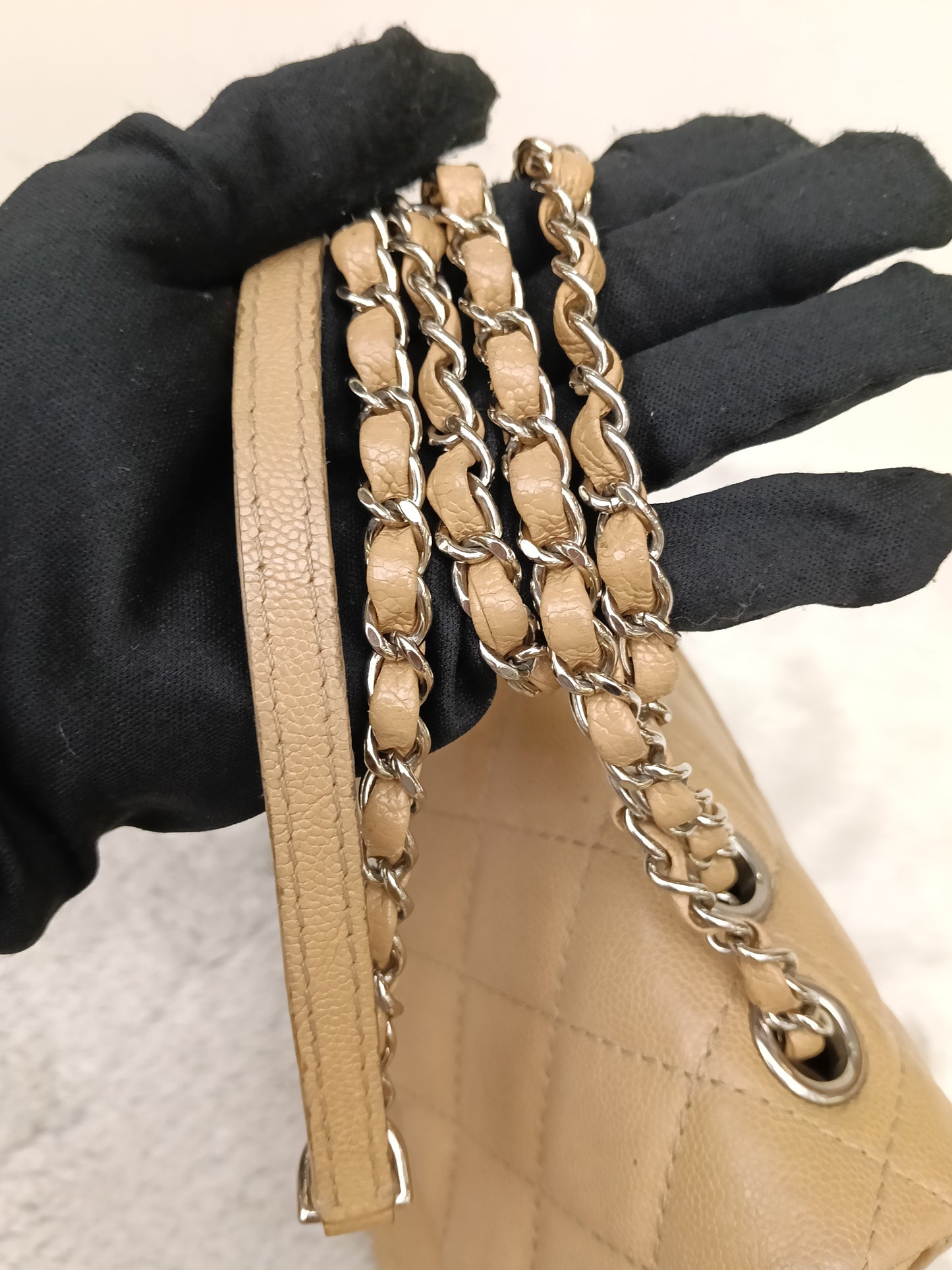 Chanel Medium Urban Companion Flap Caviar Beige SHW #25