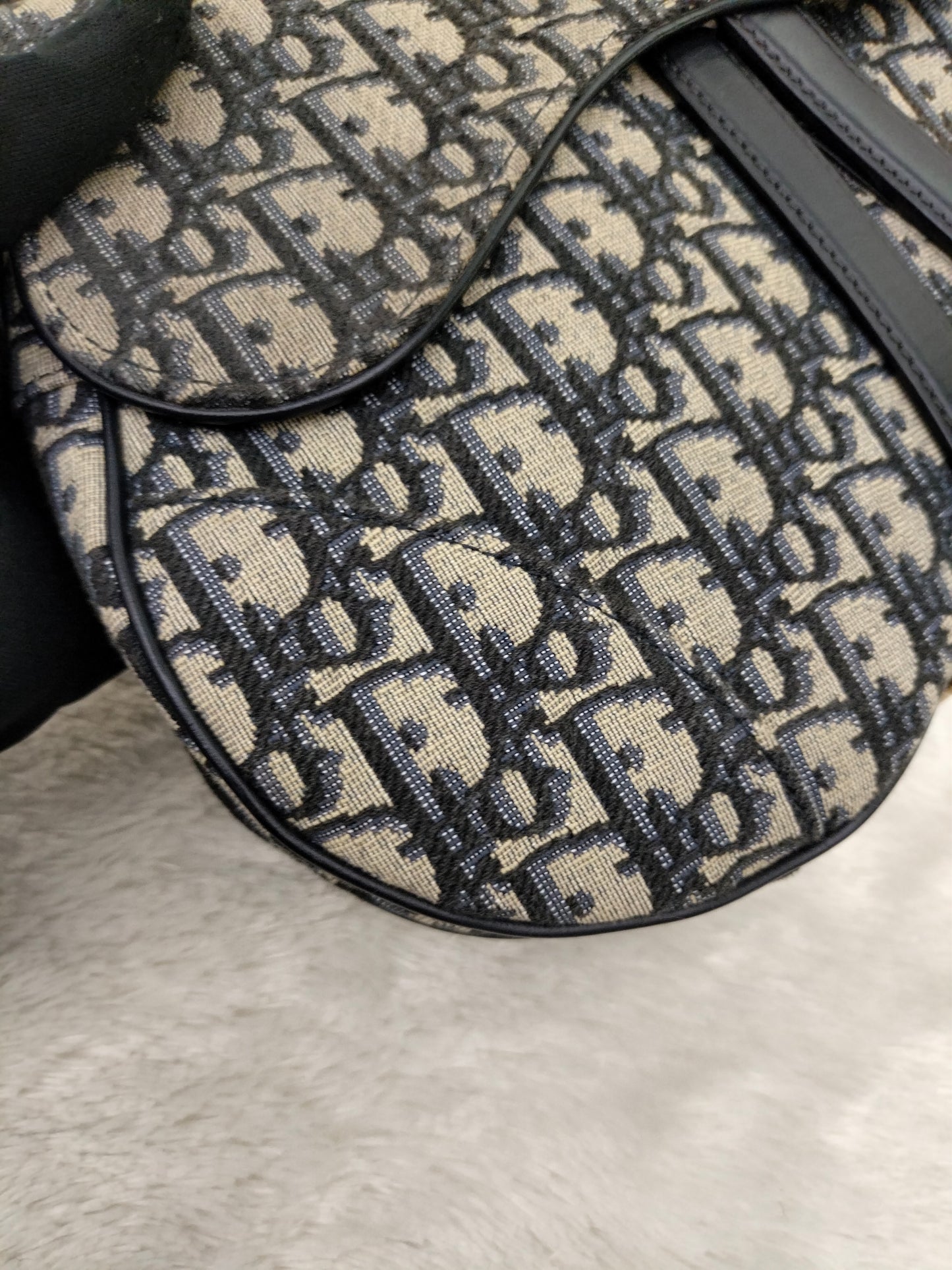 Dior Saddle Medium Oblique Navy GHW 2023