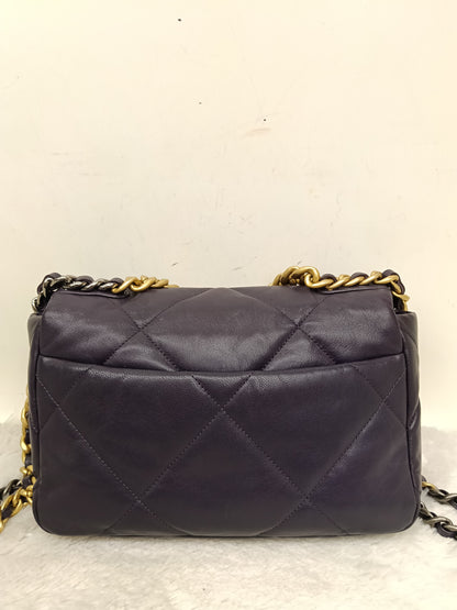 Chanel C19 Small Dark Purple GHW #30