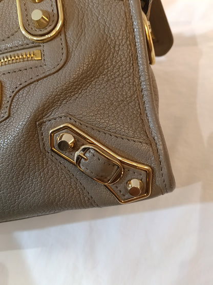 Balenciaga Mini City Edge Mink Grey GHW 2018
