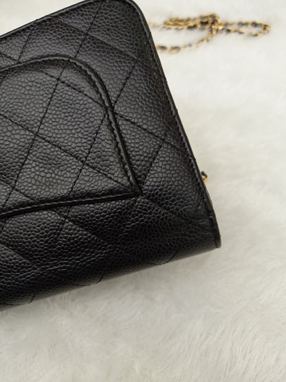 Chanel WOC Caviar Black GHW #27