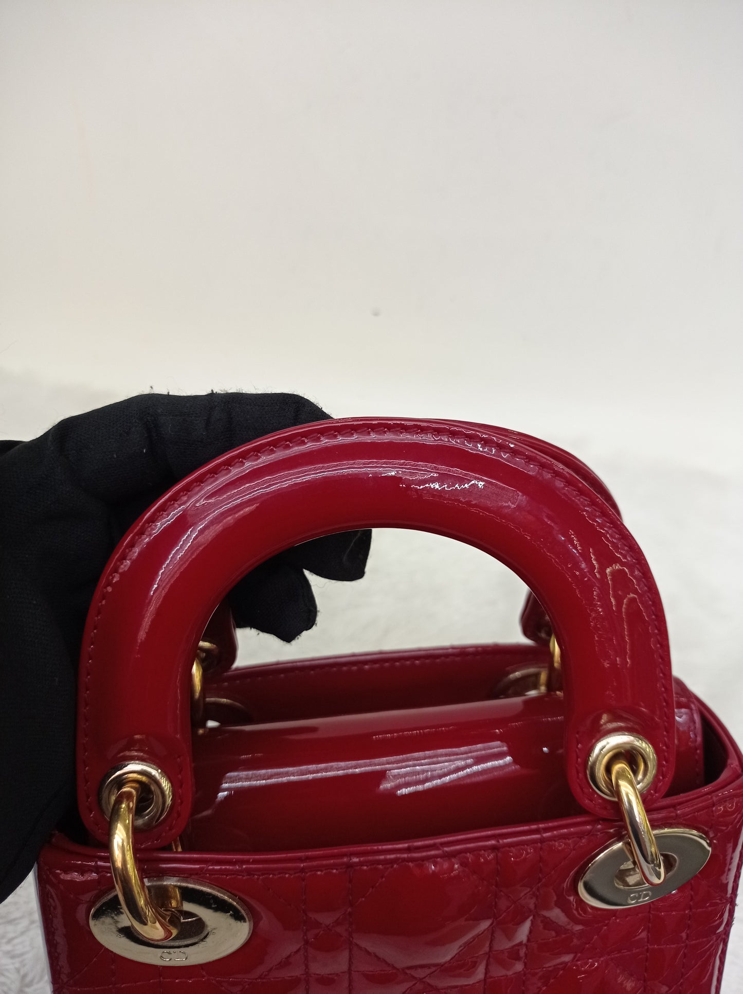 Lady Dior Mini Patent Red GHW 2018