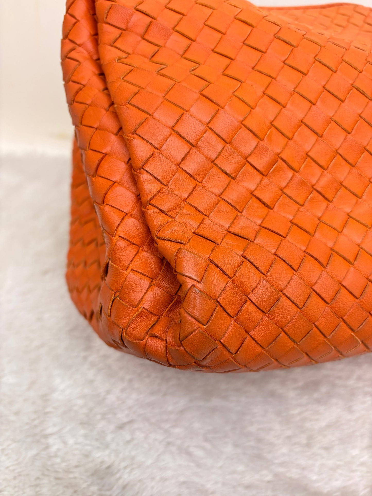 Bottega Veneta Parachute Intrecciato Tote Orange RHW 2011