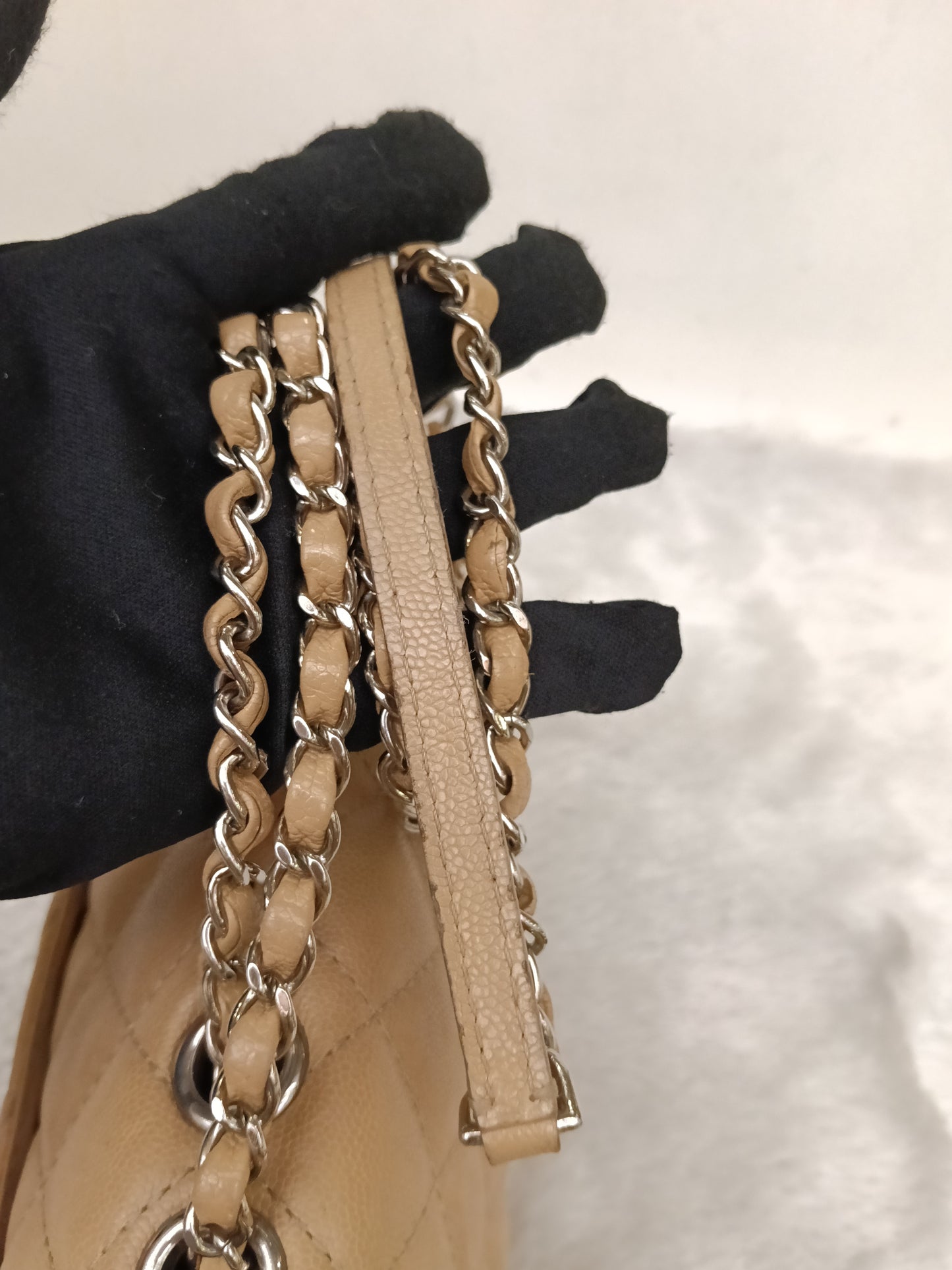 Chanel Medium Urban Companion Flap Caviar Beige SHW #25