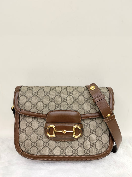 Gucci Horsebit 1955 Shoulder Medium Brown GHW
