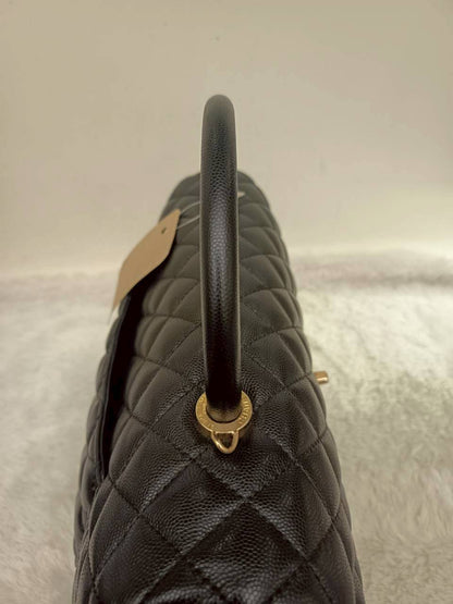 Chanel Coco Handle Large Caviar Black GHW #24
