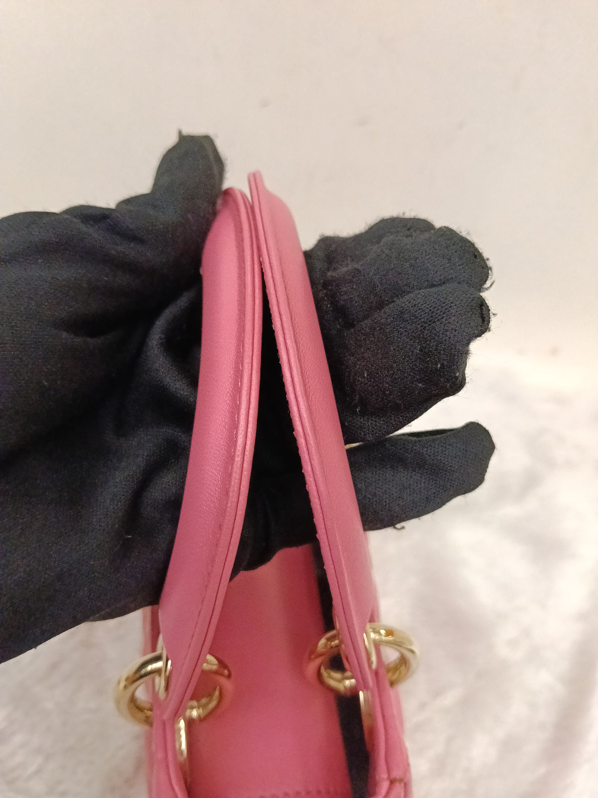 Lady Dior Mini Lamb Fuchsia GHW 2018