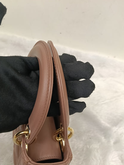 Lady Dior Mini Lamb Fard GHW 2019