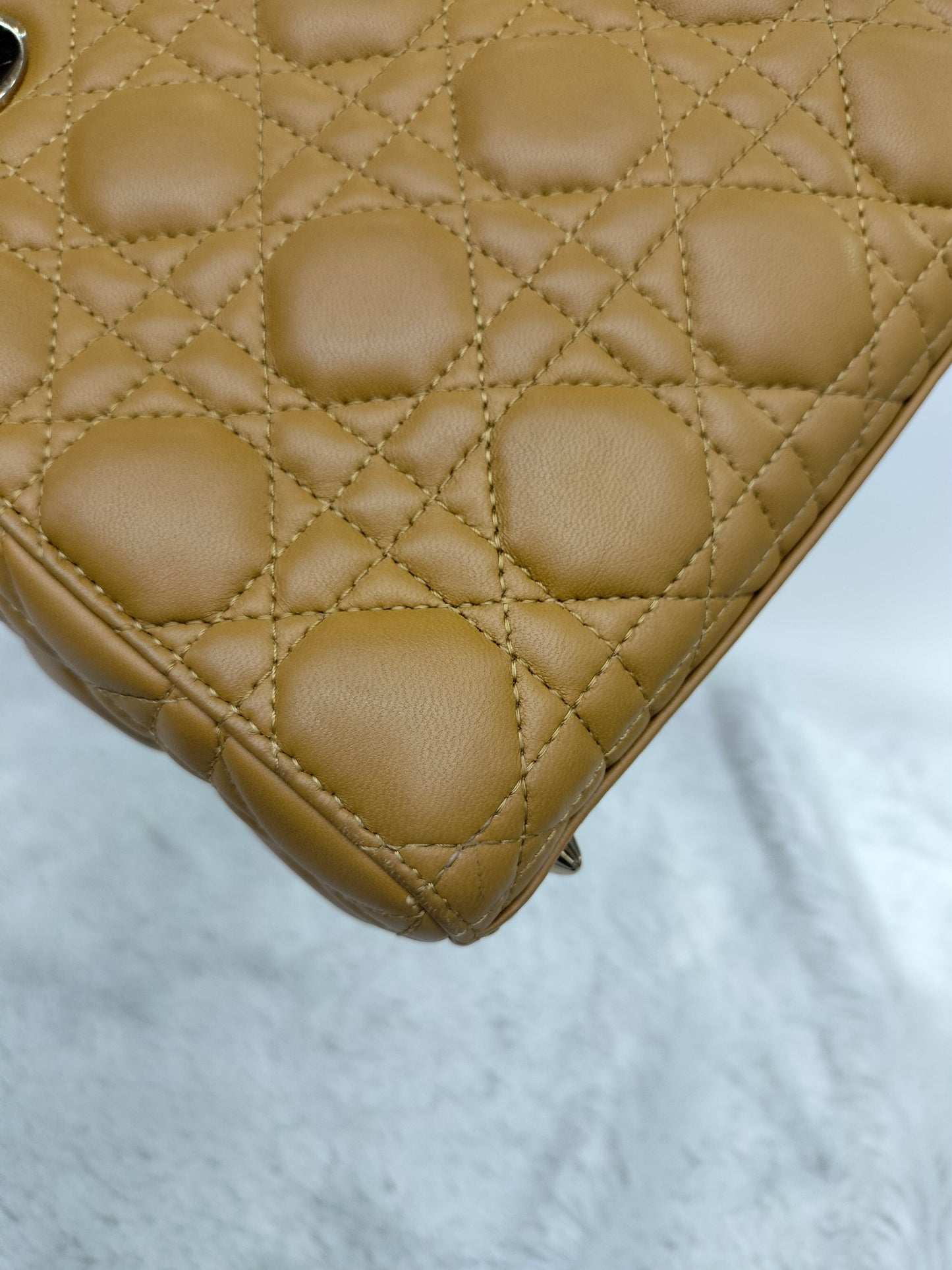 Lady Dior Small Amber Yellow GHW 2019