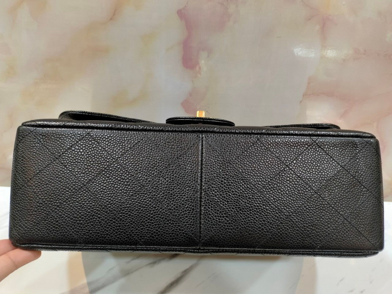 Chanel Jumbo Caviar Black GHW DF #20