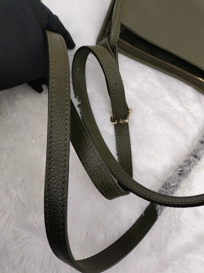 Longchamp Le Foulonne Crossbody Khaki GHW