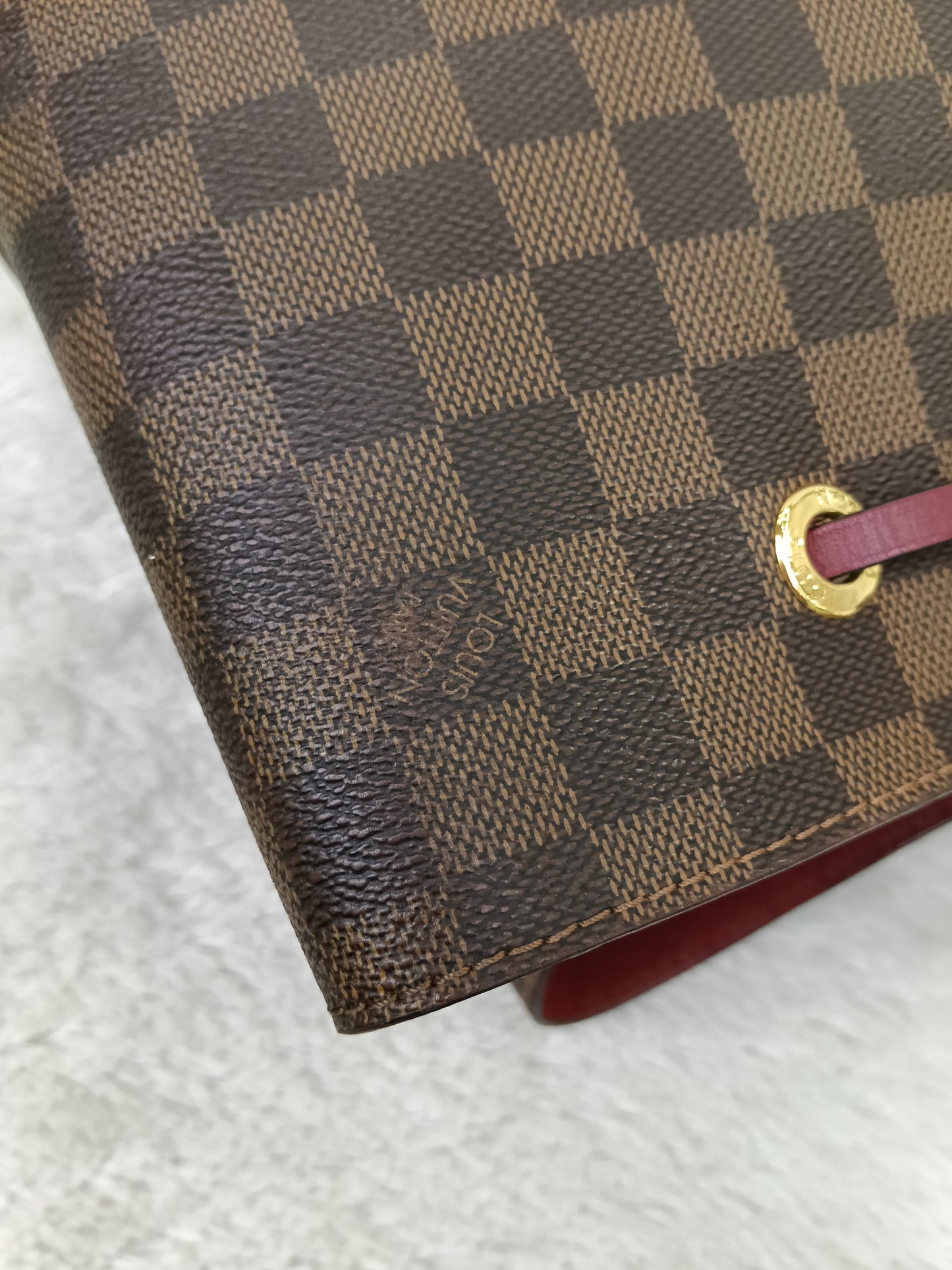 LV Neo Noe MM Damier Cherry Berry 2019