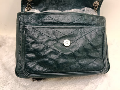 YsL Niki Medium Calfskin Emerald Green RHW 2018