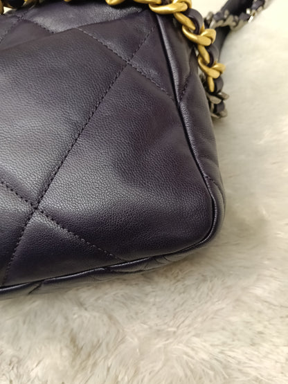 Chanel C19 Small Dark Purple GHW #30