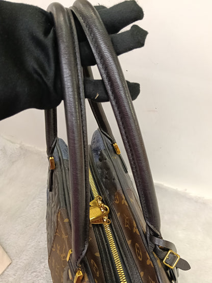 LV Blocks Zipped Tote Monogram Marine Noir 2011