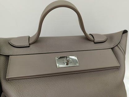 Hermes 2424 29cm Togo Swift Griss Asphalt PHW #C