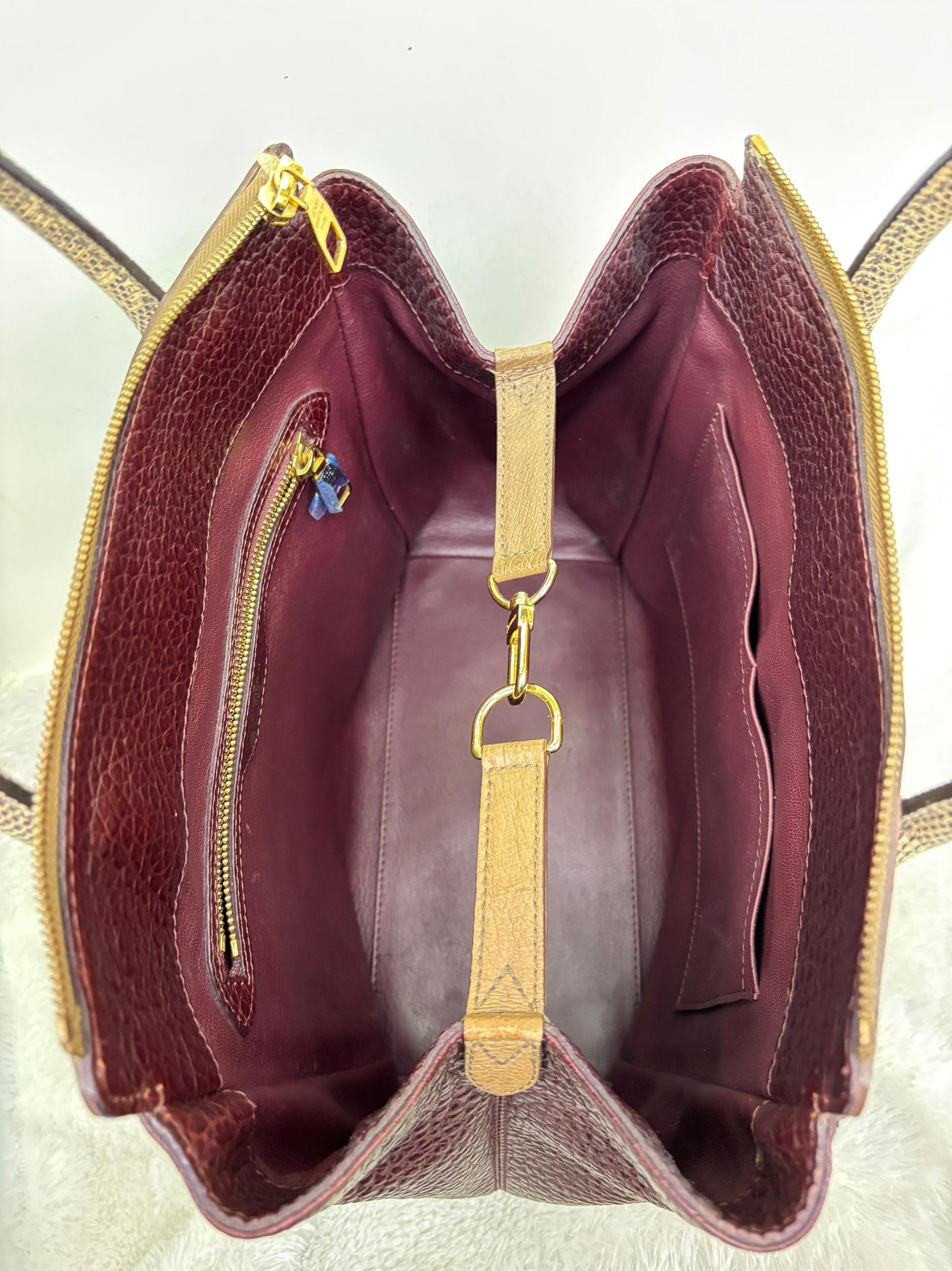 LV Majestueux MM Monogram Ostrich Lizard Bordeaux 2012