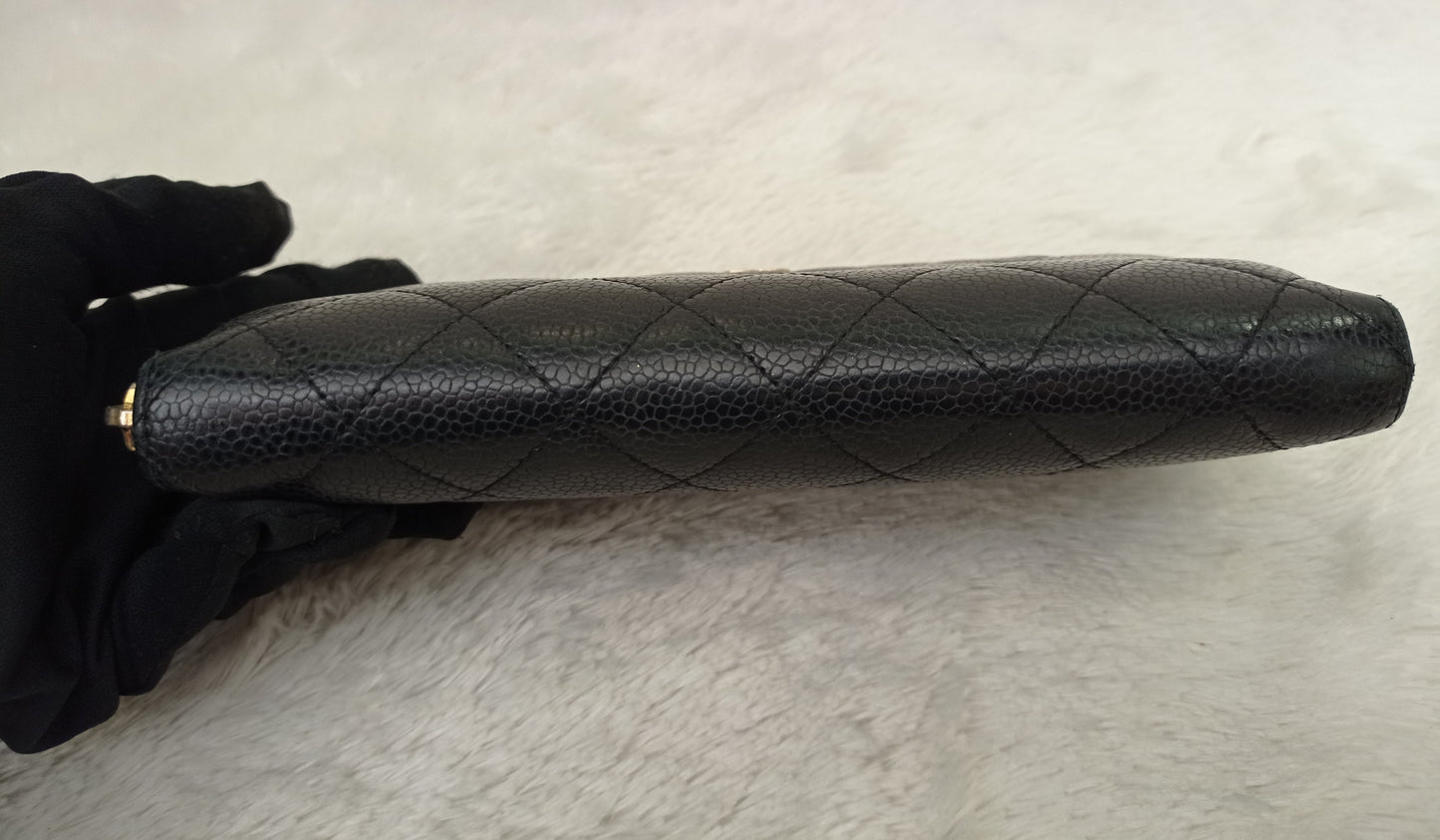Chanel Zip Around Wallet Caviar Black GHW #17