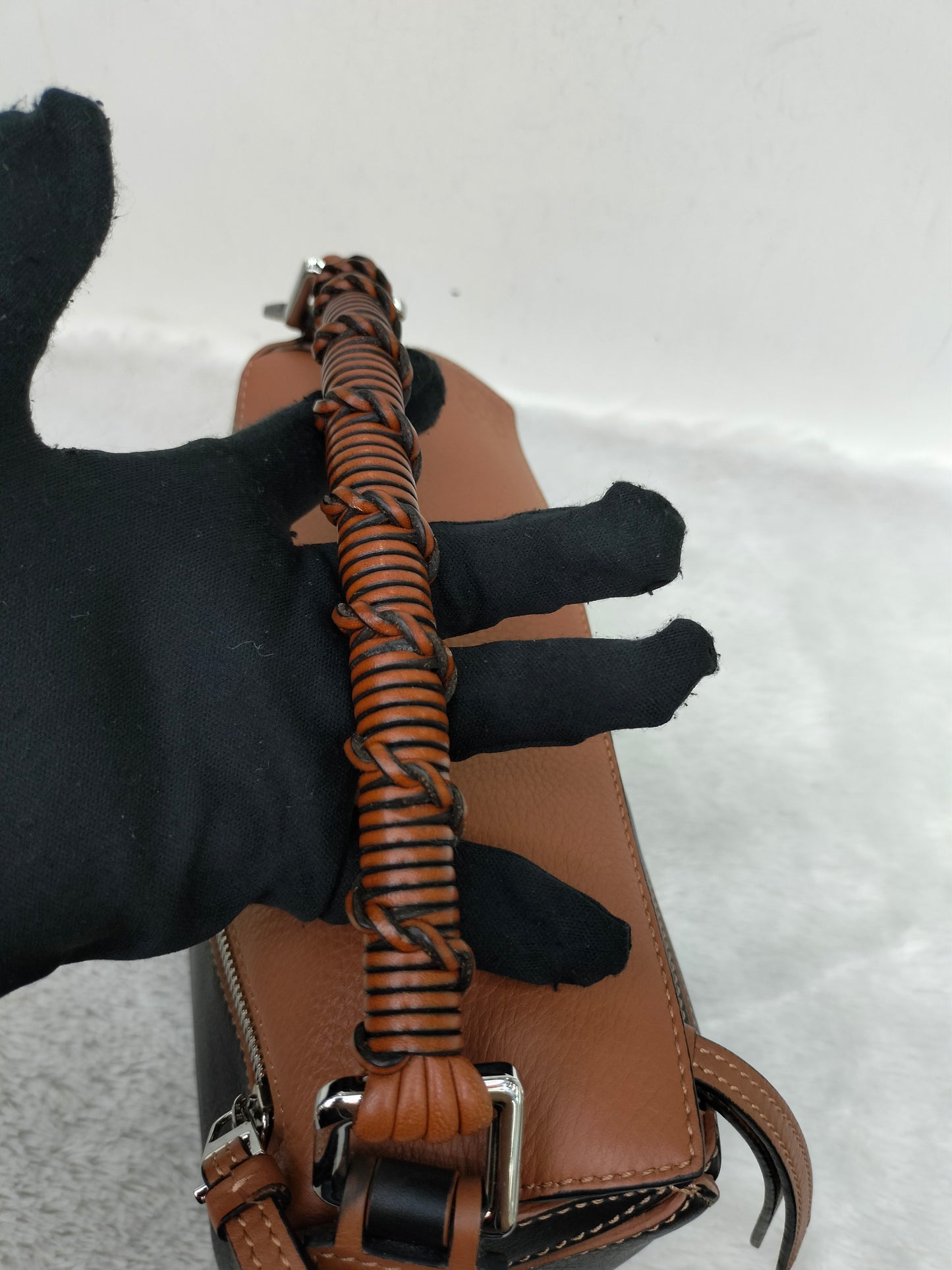 Loewe Puzzle Small Craft Calfskin Black Tan SHW 2020