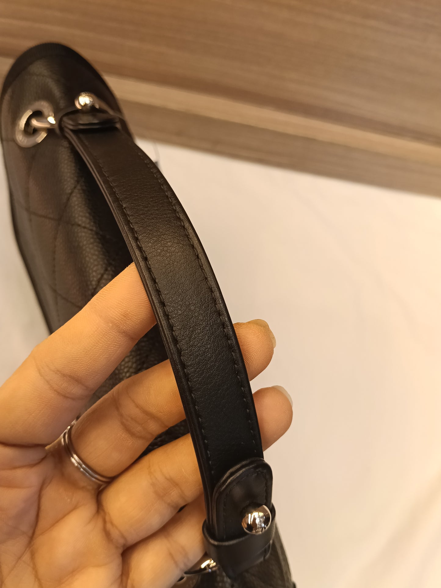 Chanel Top Handle Seasonal Flap Caviar Black SHW #25