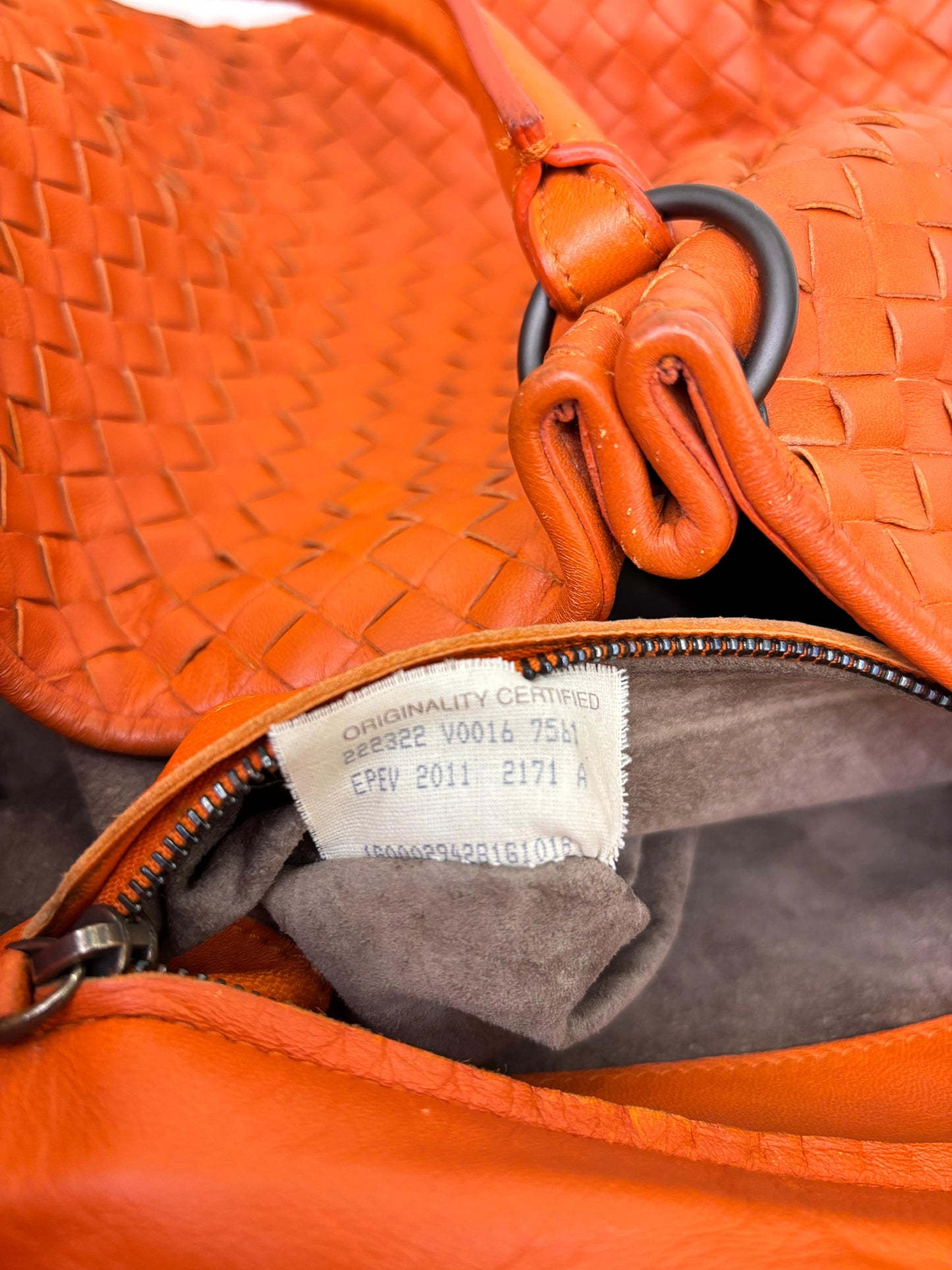 Bottega Veneta Parachute Intrecciato Tote Orange RHW 2011
