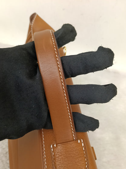 Hermes 2424 29 Fauve Barenia Faubourg GHW #D
