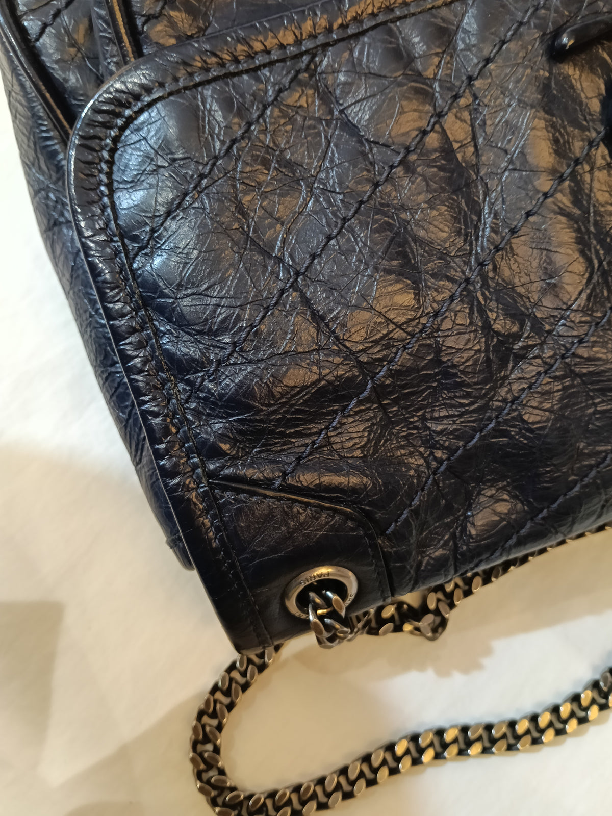 YsL Niki Baby Calfskin Navy RHW 2018
