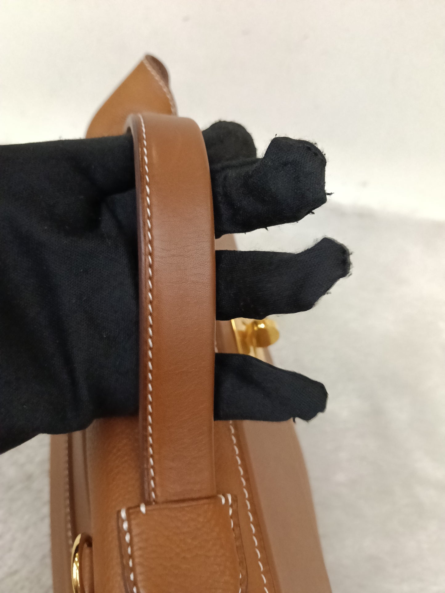 Hermes 2424 29 Fauve Barenia Faubourg GHW #D