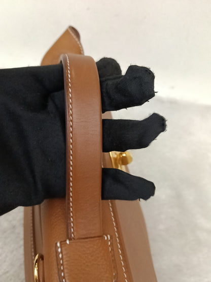 Hermes 2424 29 Fauve Barenia Faubourg GHW #D