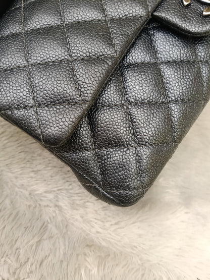 Chanel Medium Caviar Charcoal RHW DF #20