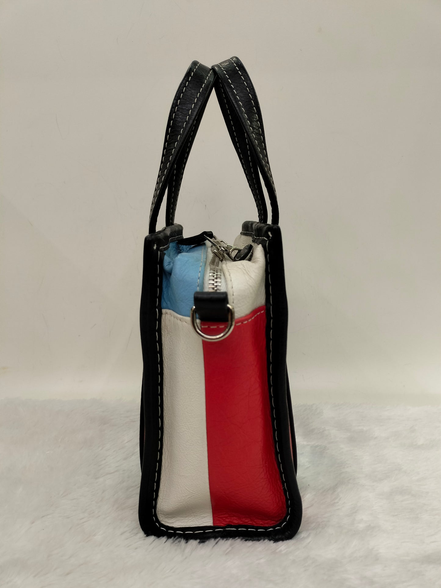 Balenciaga Bazaar XXS Stripe Tote Bicolor SHW