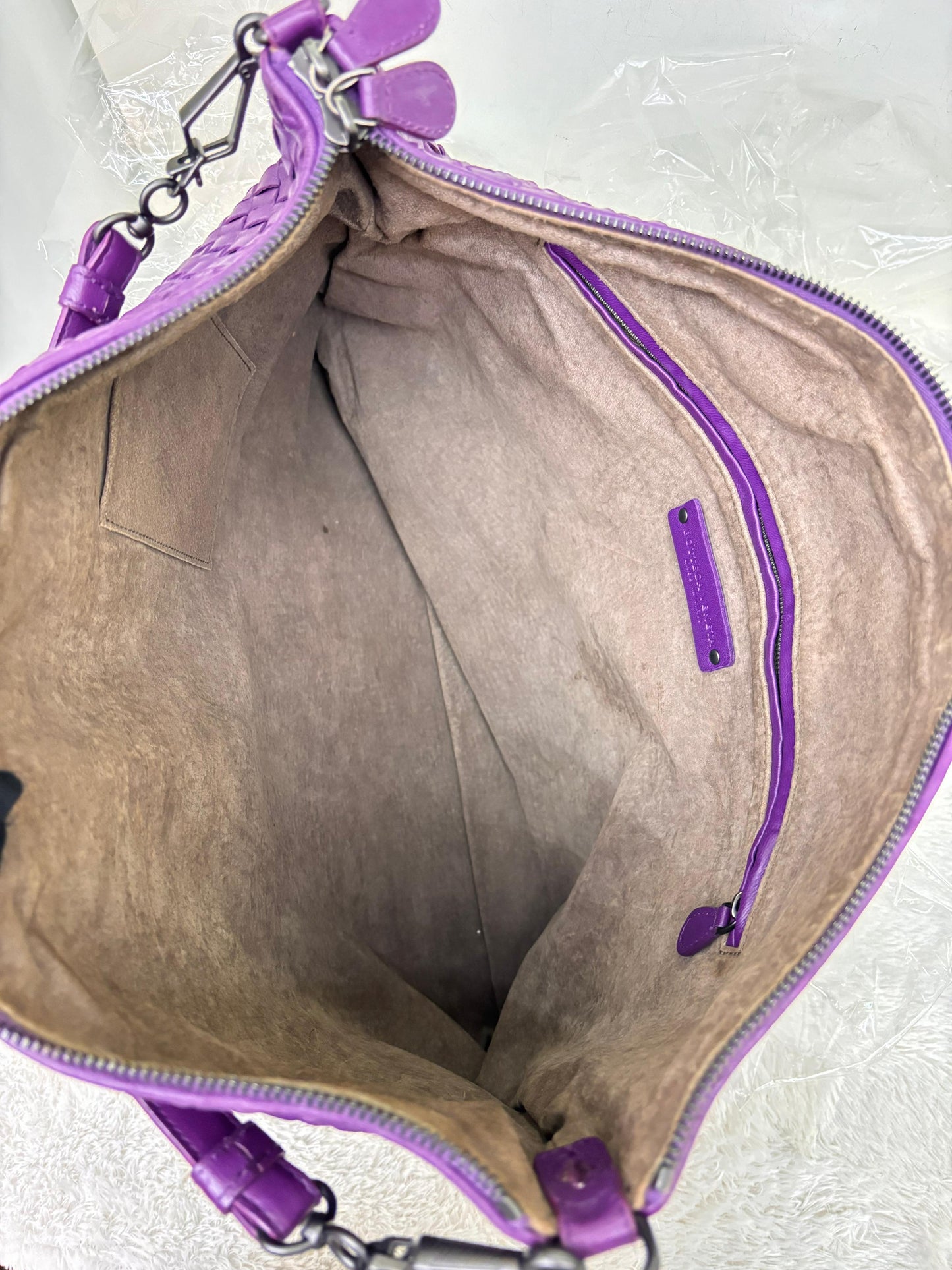 Bottega Veneta Convertible Intrecciato Medium 3 Ways Purple RHW