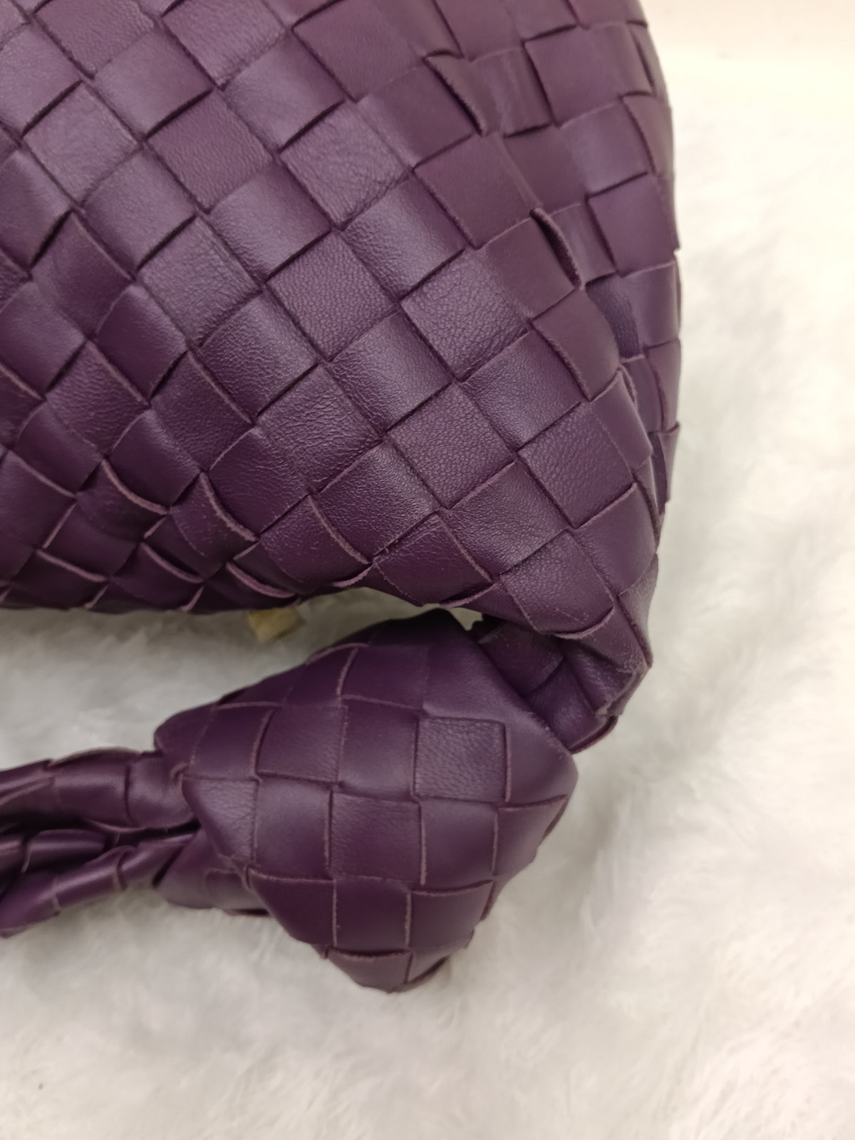 Bottega Veneta Teen Jodie Purple GHW