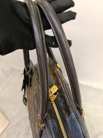 LV Blocks Zipped Tote Monogram Marine Noir 2011