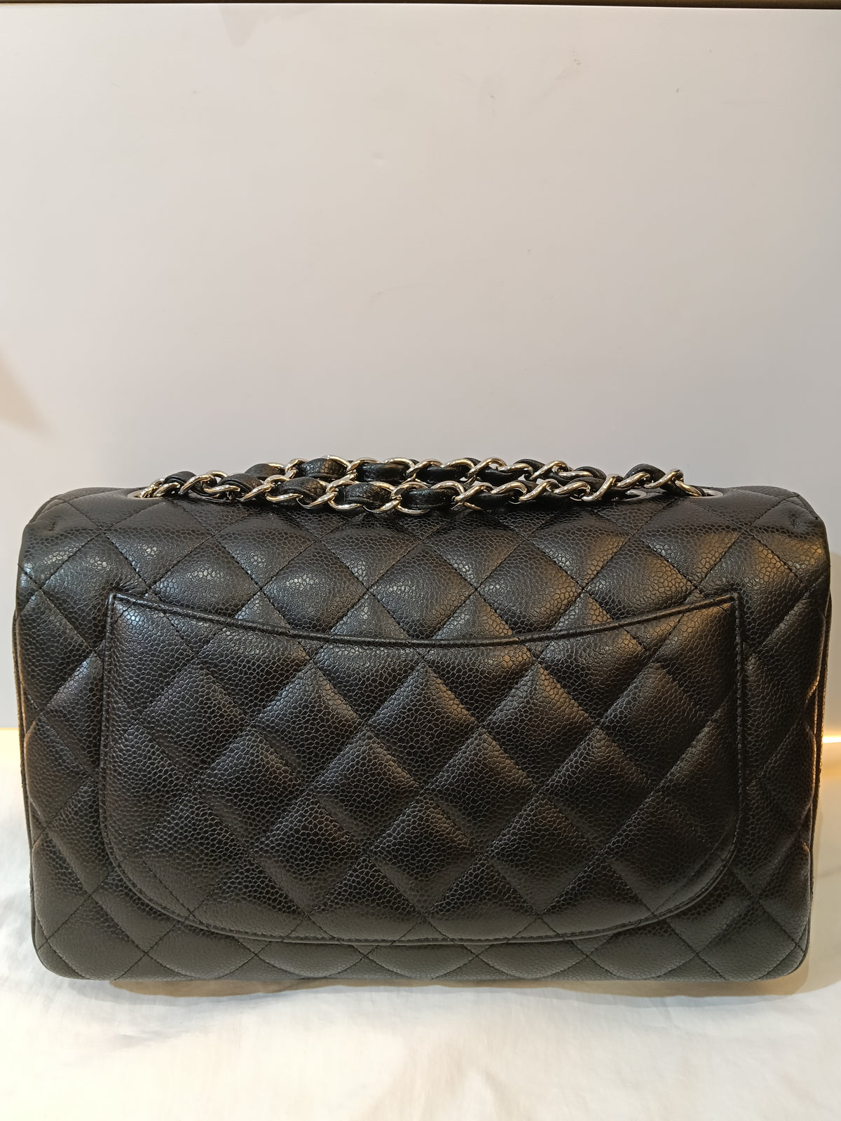 Chanel Jumbo Caviar Black SHW SF #13