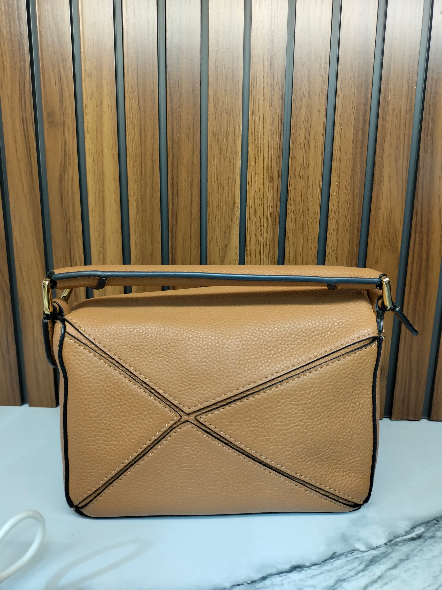 Loewe Puzzle Mini Grained Light Caramel GHW 2022