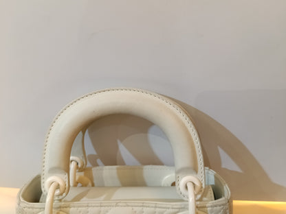 Lady Dior Mini Cannage Ultra Matte White 2020