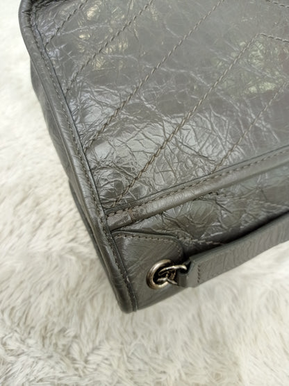 YsL Niki Baby Calfskin Grey RHW 2018