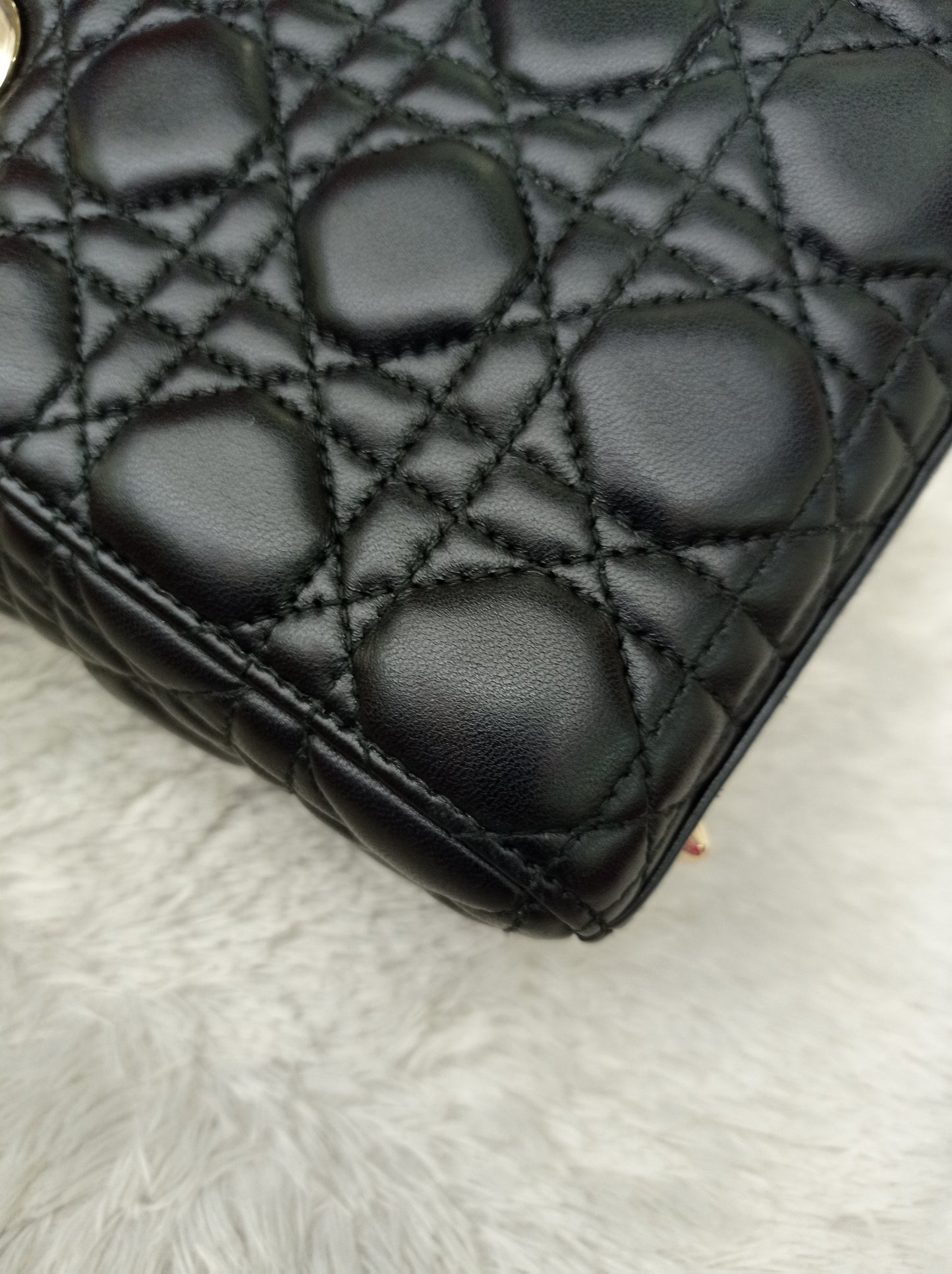 Lady Dior Small Lamb Black GHW 2018