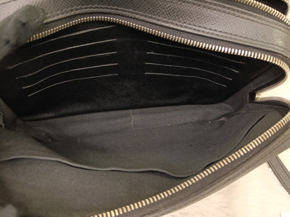 LV Neo Pavel Clutch Taiga Ardoise Black 2009