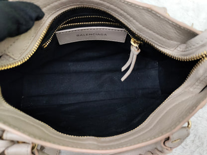 Balenciaga Mini City Edge Pink Beige GHW