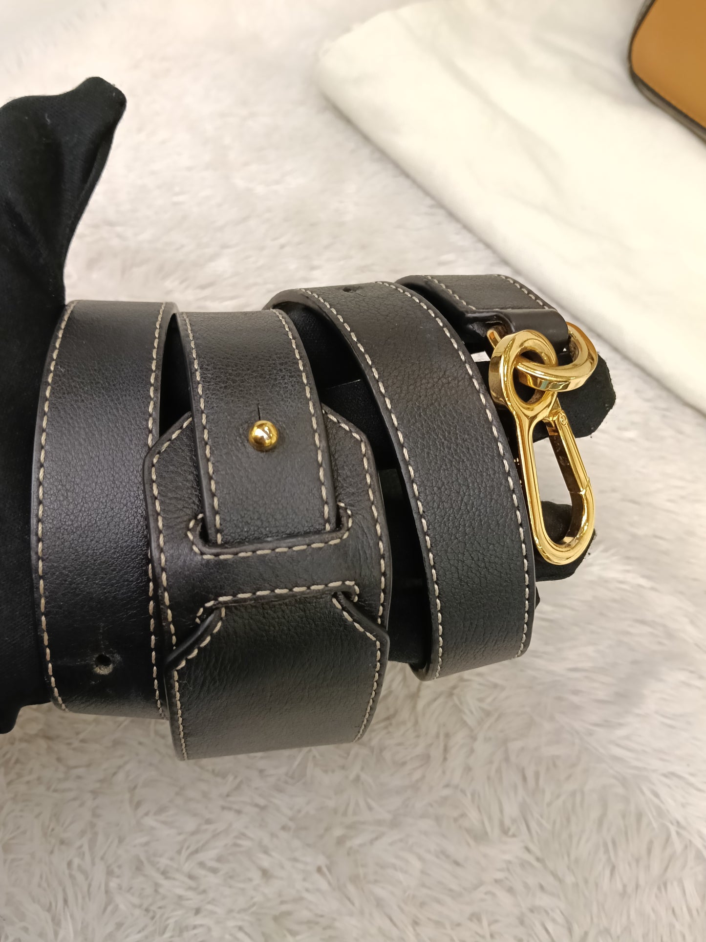 Loewe Puzzle Medium Amber Light Oat Black GHW 2019