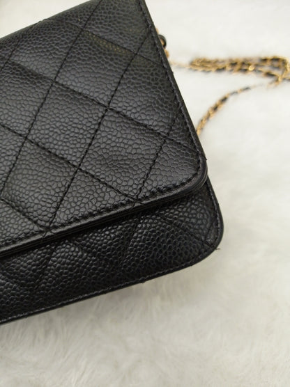 Chanel WOC Caviar Black GHW #27