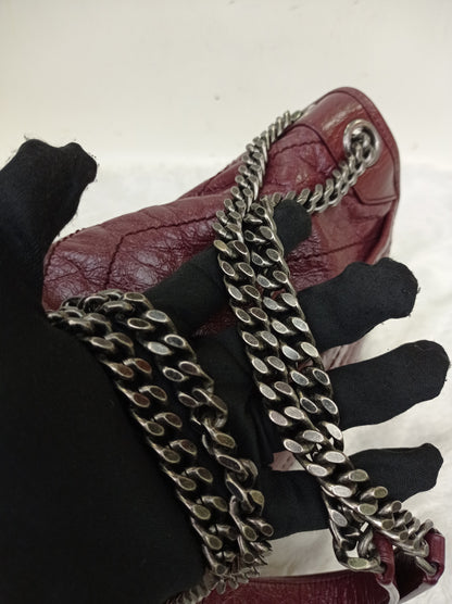 YsL Niki Medium Calfskin Burgundy RHW 2018