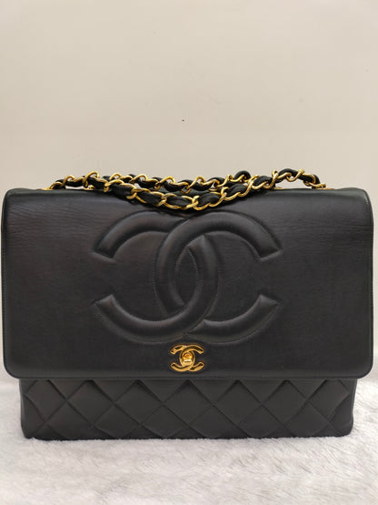 Chanel Maxi Lamb Vintage Black GHW SF #2