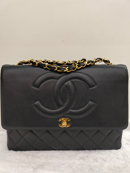 Chanel Maxi Lamb Vintage Black GHW SF #2