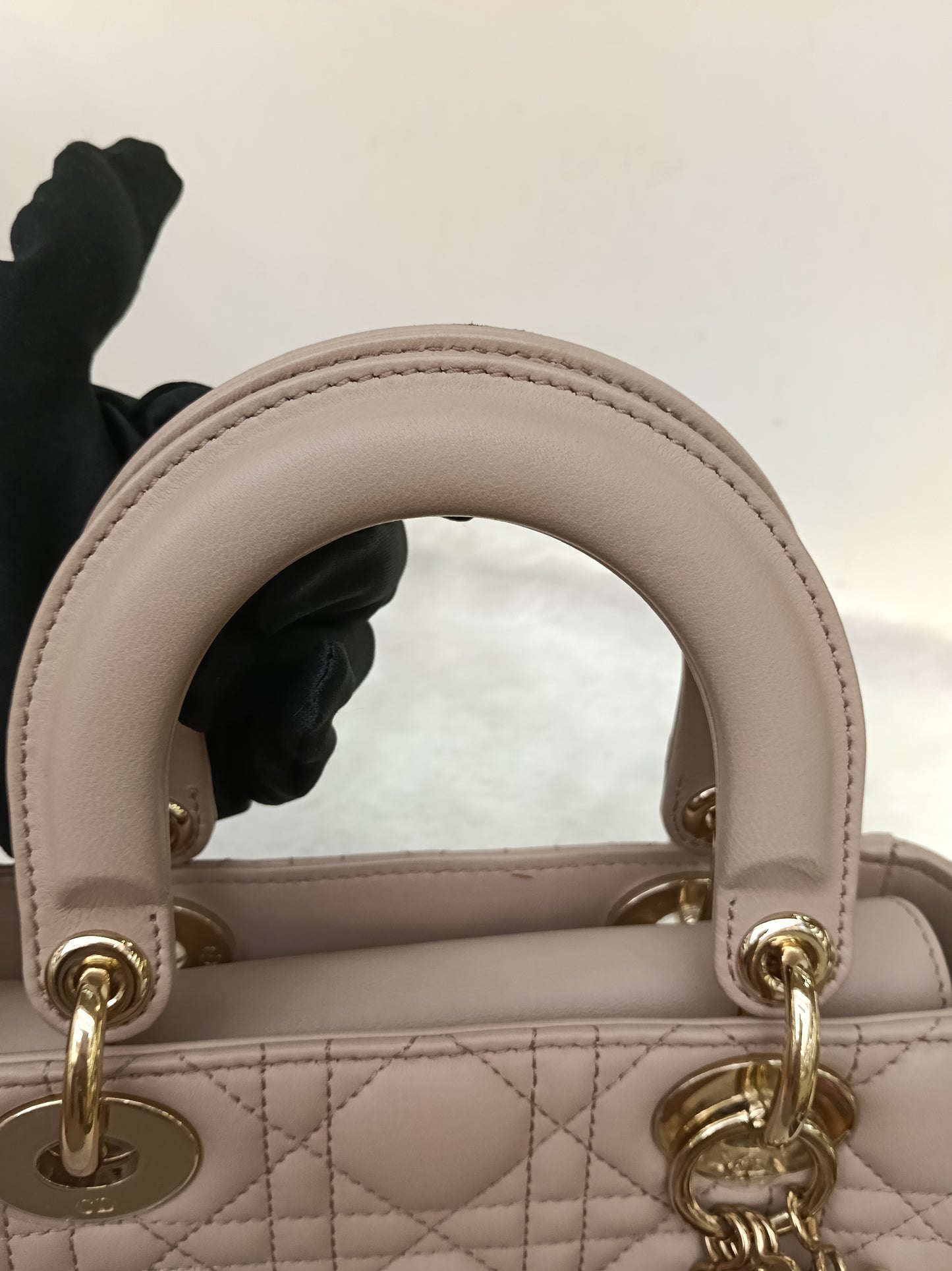 Lady Dior Small Lamb Taupe GHW 2017